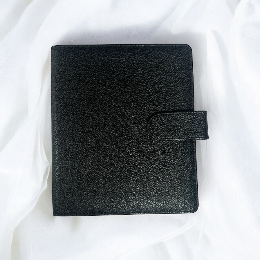 A5 | Discbound | Cover | Wrap-around | Vegan leather | BLACK