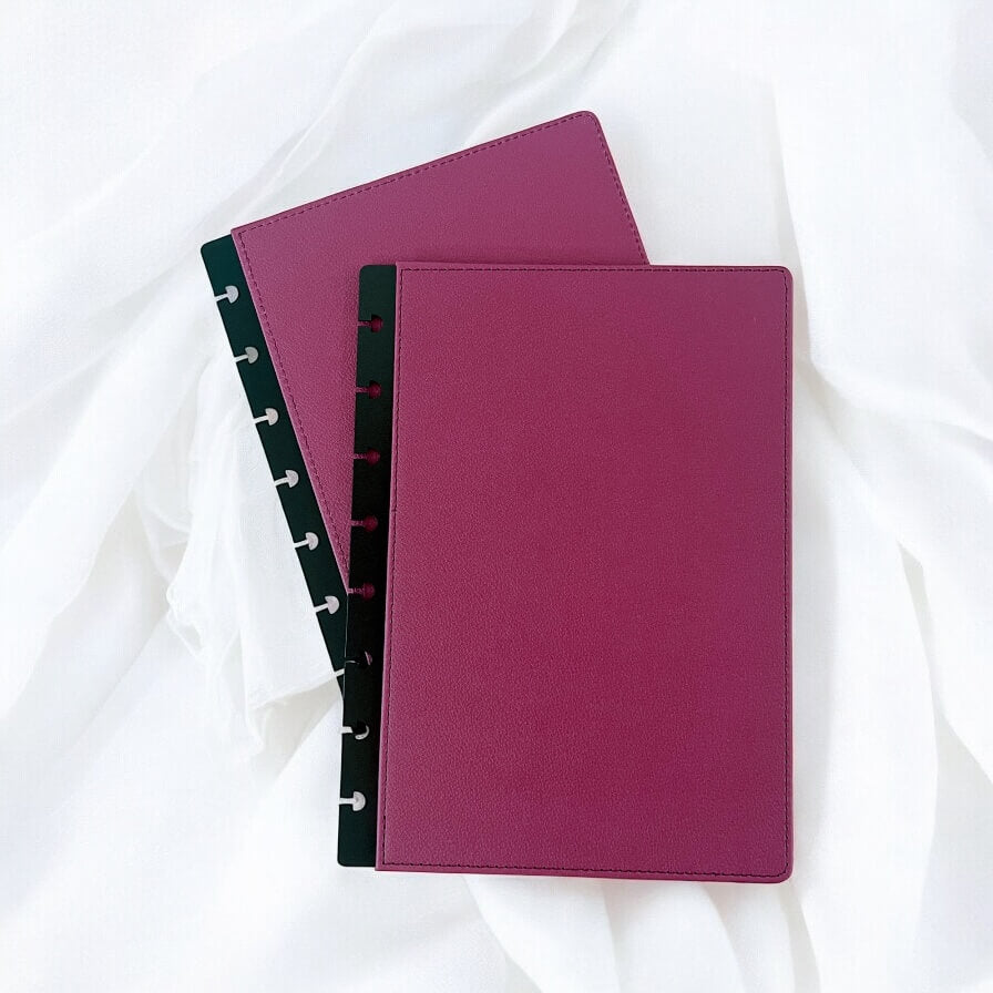 A5 | Discbound | Cover | Clip-On | Vegan leather | BERRY