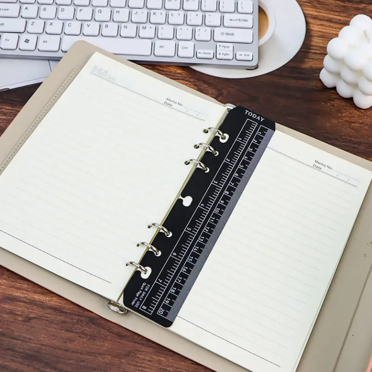Page marker for A5 ring binder