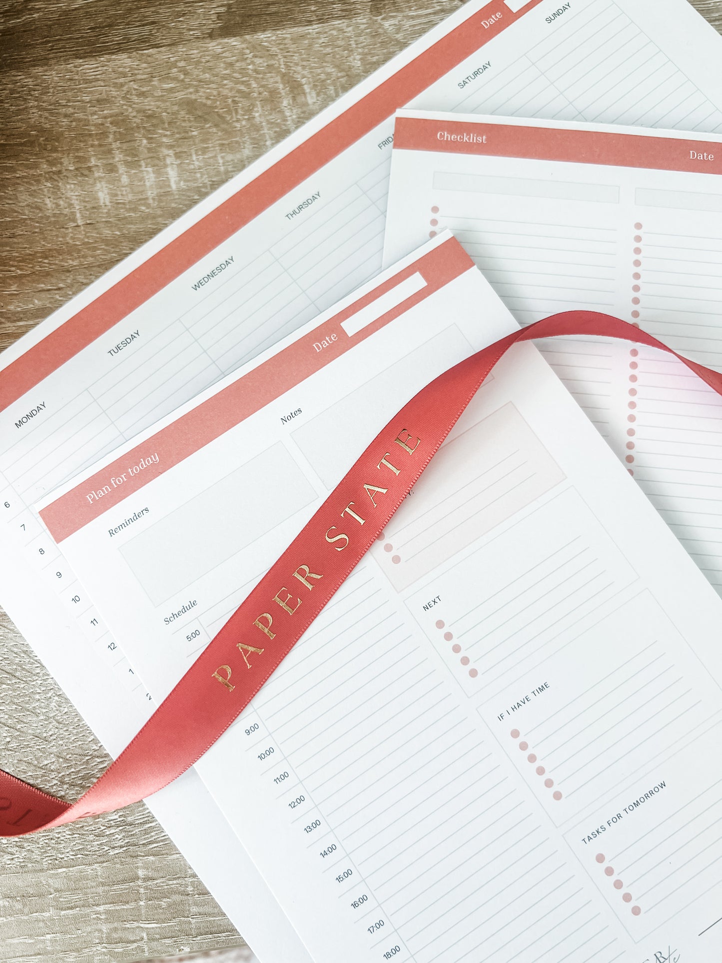 A4 daily planner notepad