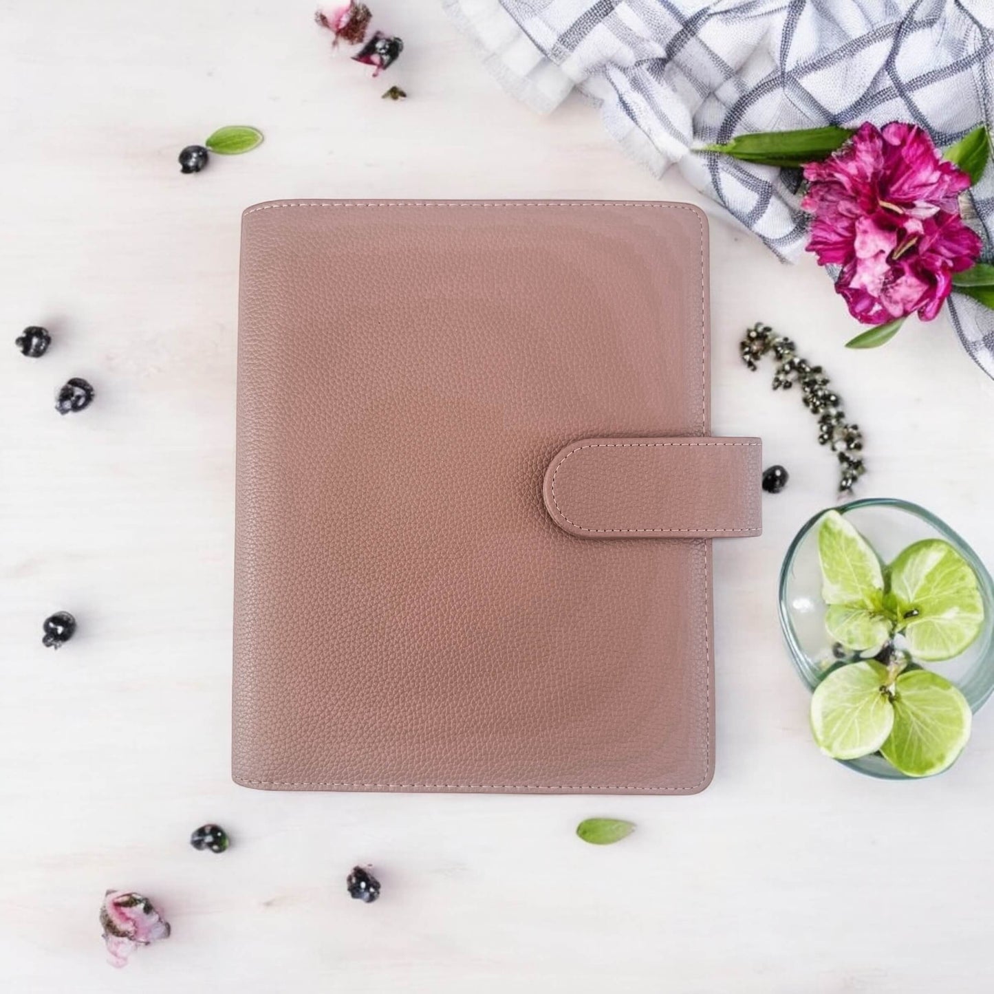 A5 | Discbound | Cover | Wrap-around | Vegan leather | MAUVE