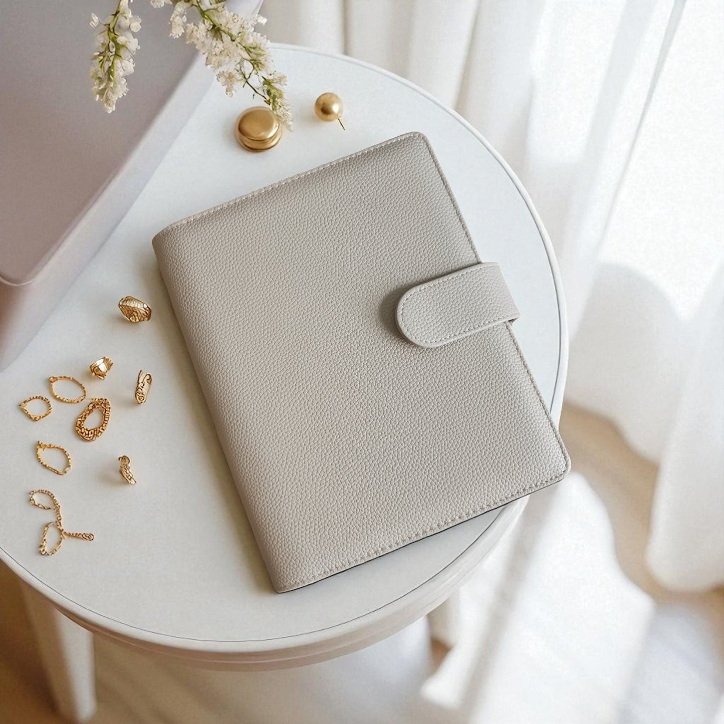 A5 | Discbound | Cover | Wrap-around | Vegan leather | BEIGE