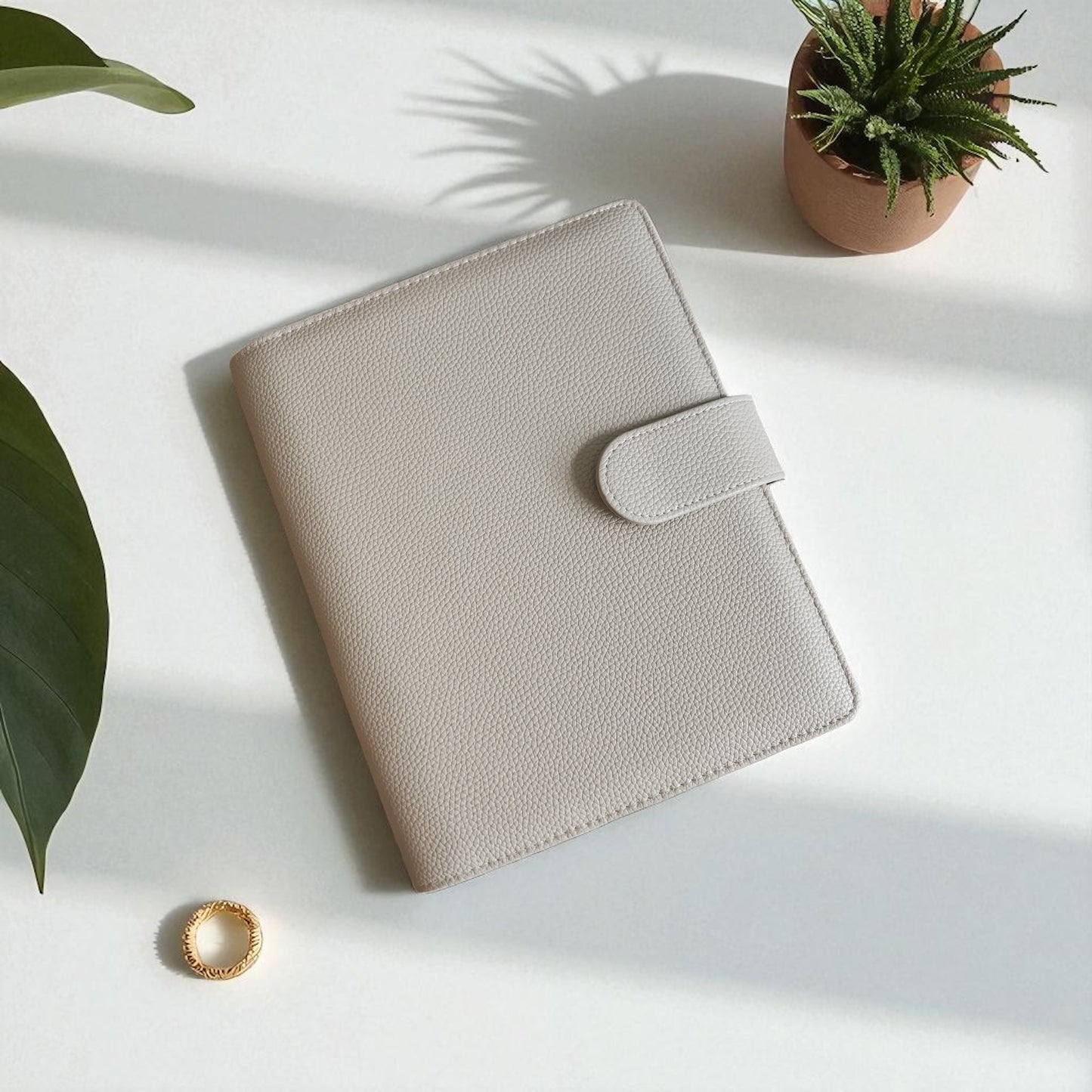A5 | Discbound | Cover | Wrap-around | Vegan leather | BEIGE
