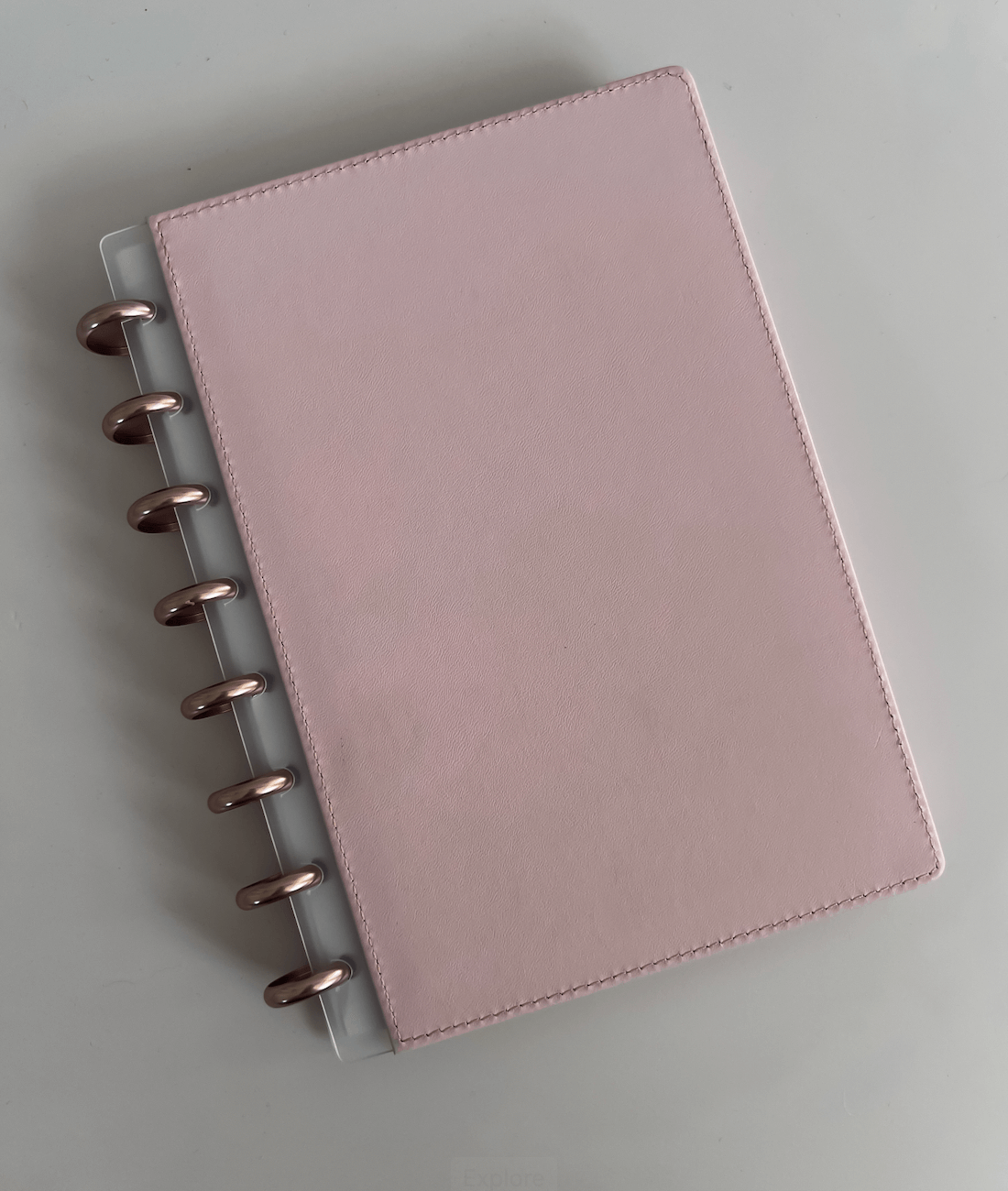 A5 | Discbound | Cover | Clip-On | Vegan leather | BLUSH PINK
