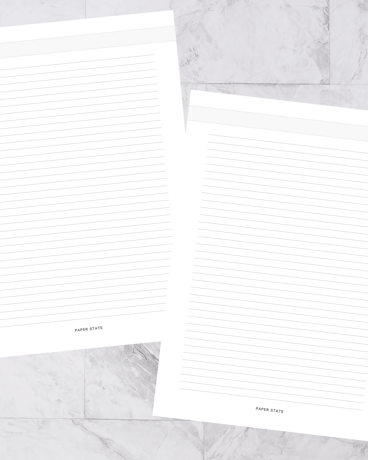 A5 Notes Lined — A5 discbound insert — refillable planner pages, flat lay