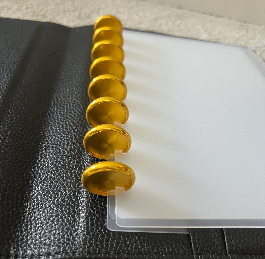 Discbound | Discs | Metal | Gold | Set of 8 | 24, 28, or 32mm