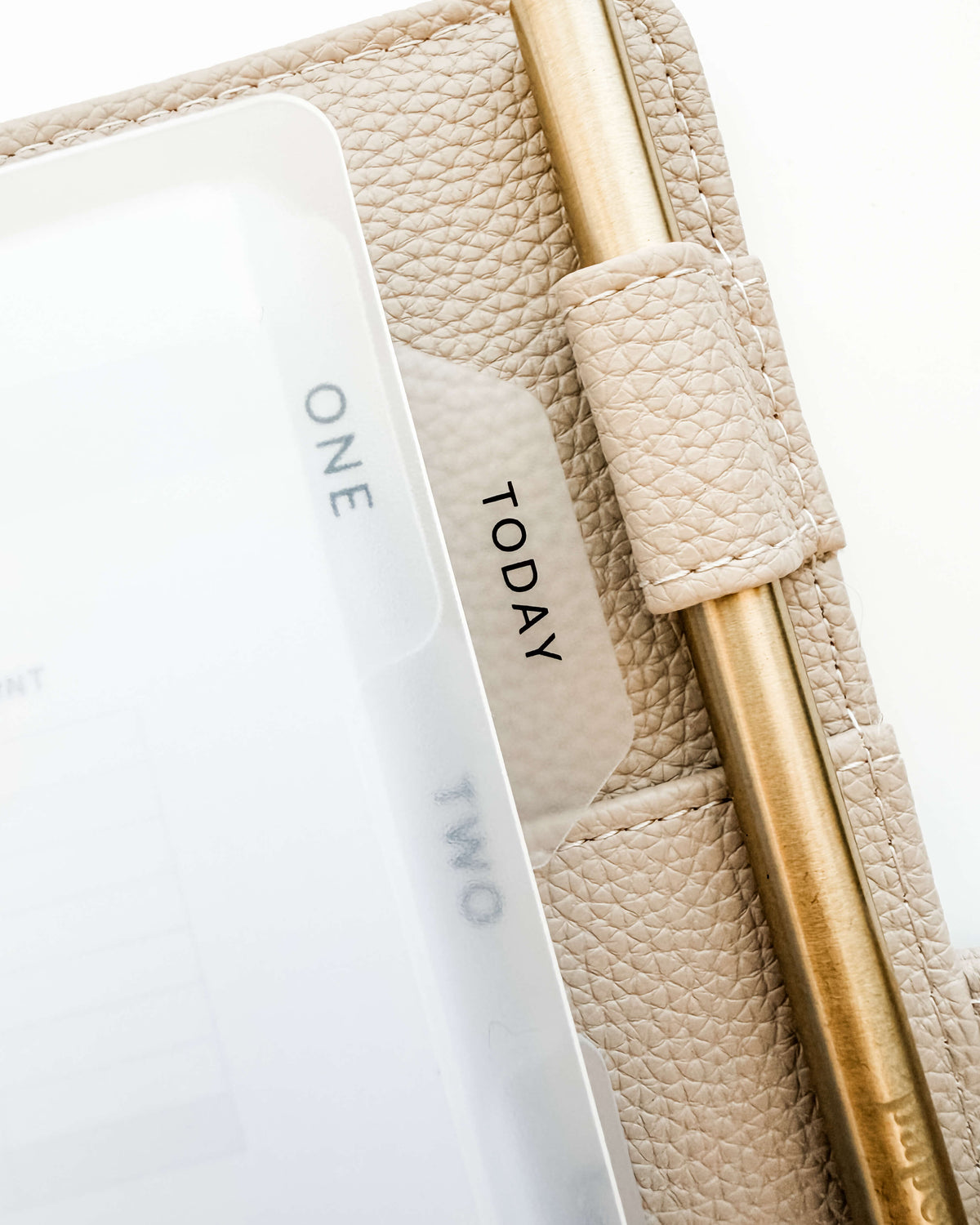 Page finder TODAY — tab dividers for discbound planners, lifestyle photo