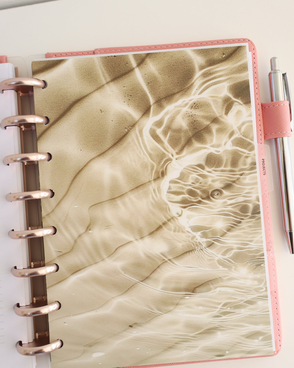 Visual Photo set of 6 — refillable A5 planner insert, flat lay