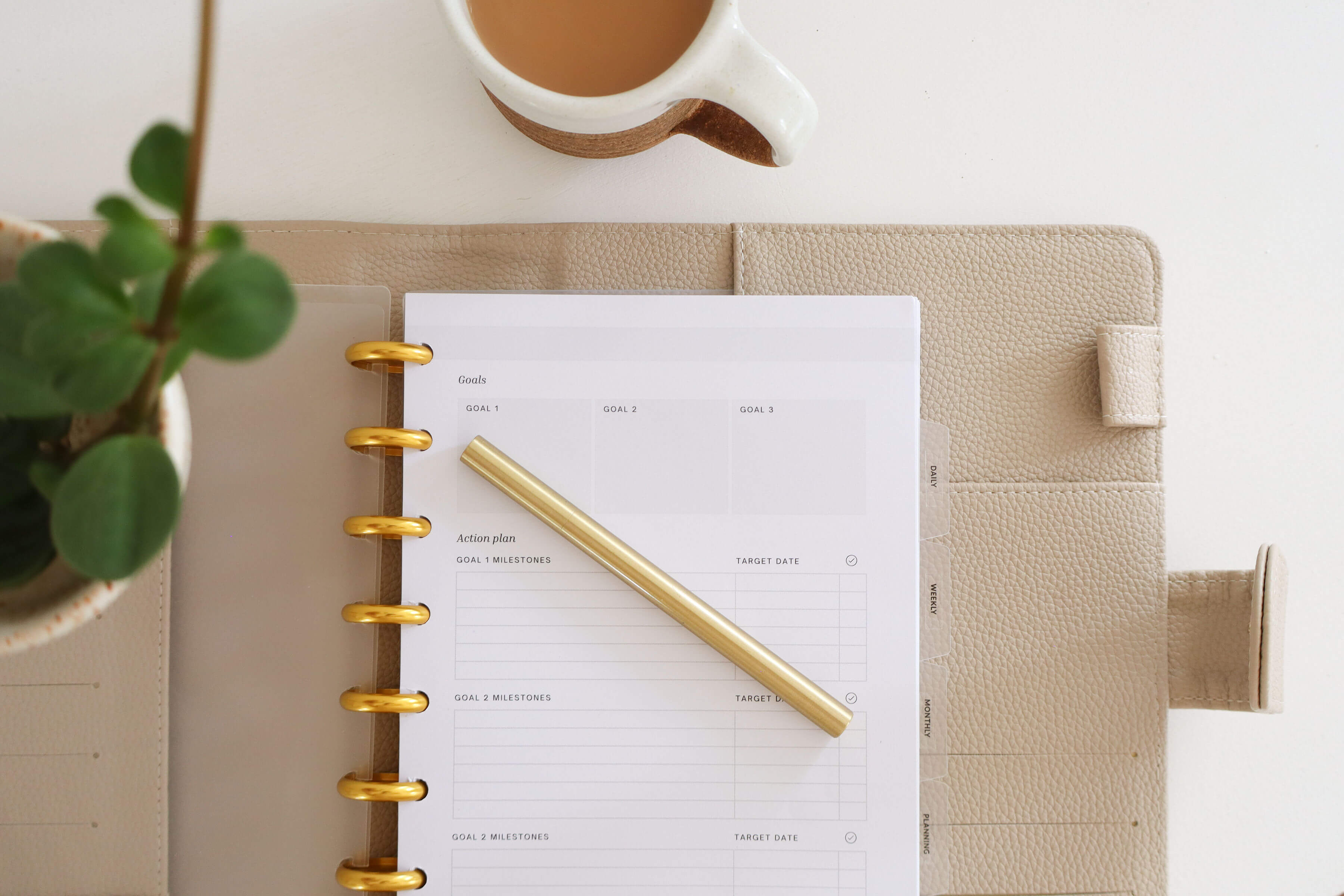 A5 | Discbound | Inserts | Habits & goals