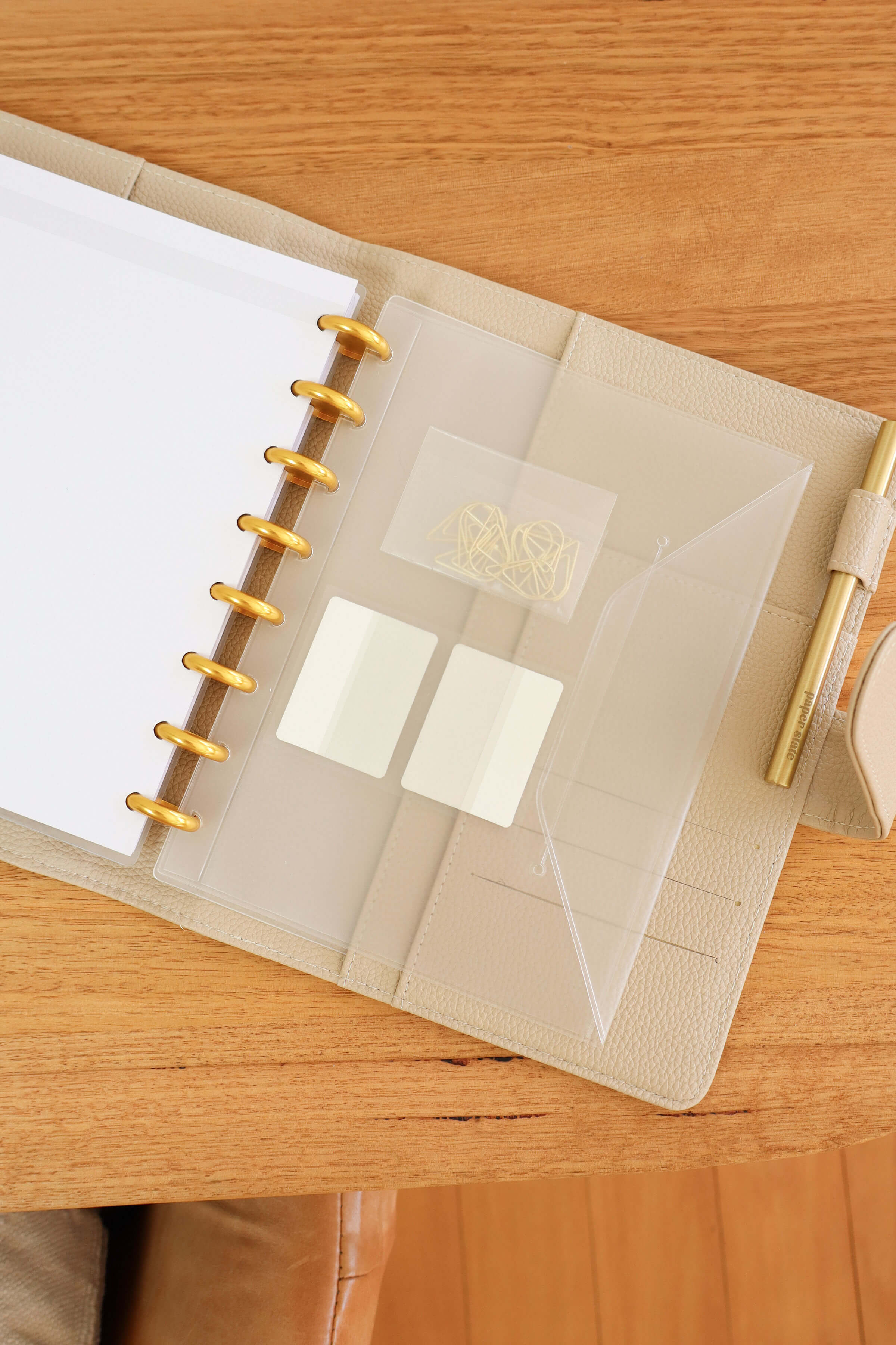 Pocket inserts for discbound A5 planners
