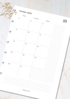 Monthly calendar dated inserts | May 2026 - April 2027