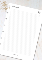 Monthly calendar dated inserts | May 2026 - April 2027