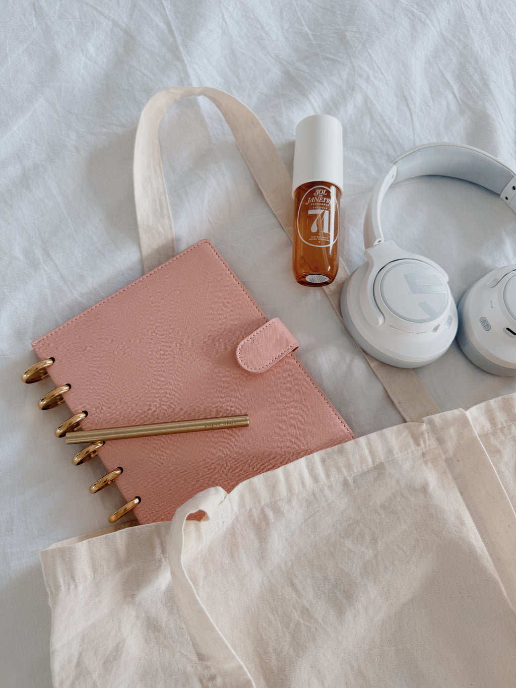Peach Clip-On Cover and disc set