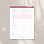 A5 tasks notepad