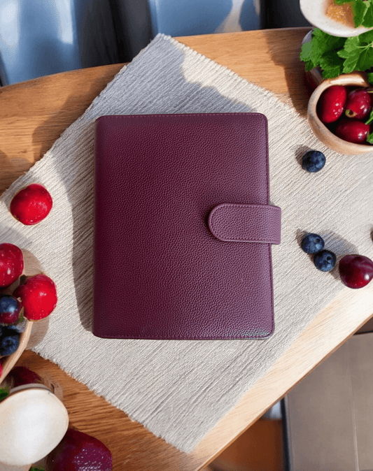 A5 | Discbound | Cover | Wrap-around | Vegan leather | BERRY