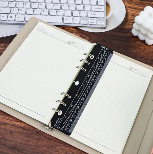 Page marker for A5 ring binder