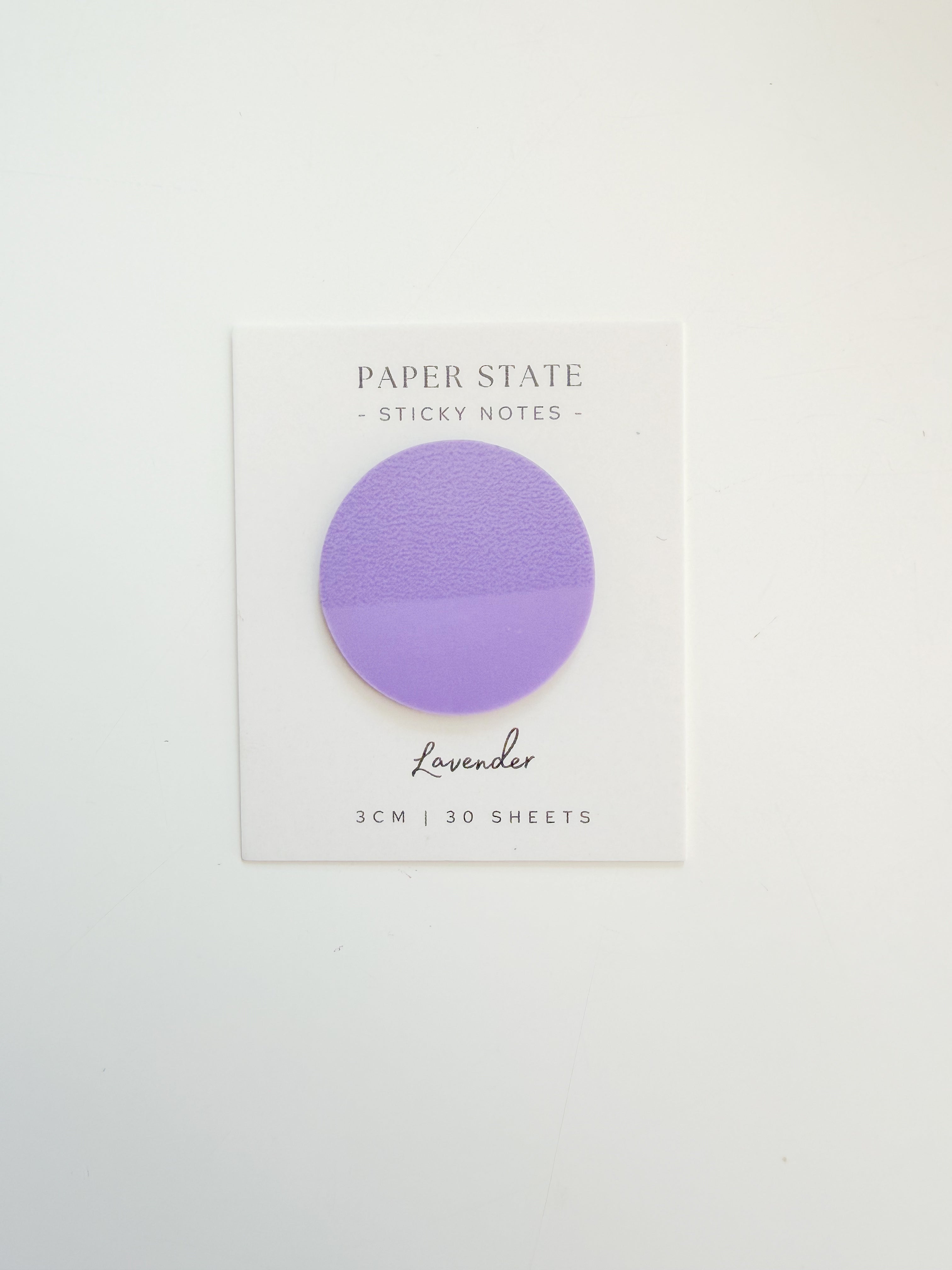 3cm transparent Lavender sticky notes