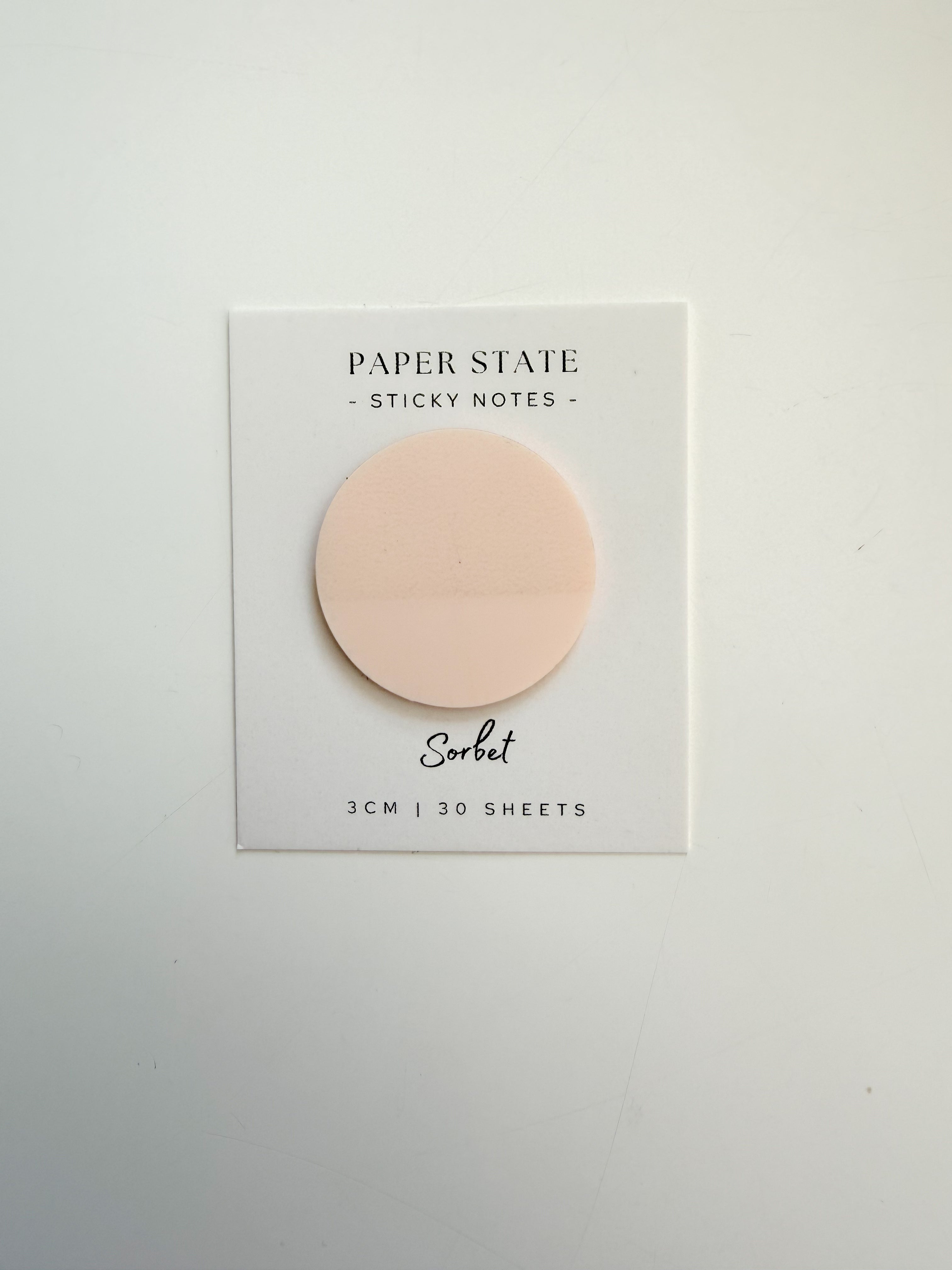 3cm transparent Sorbet sticky notes