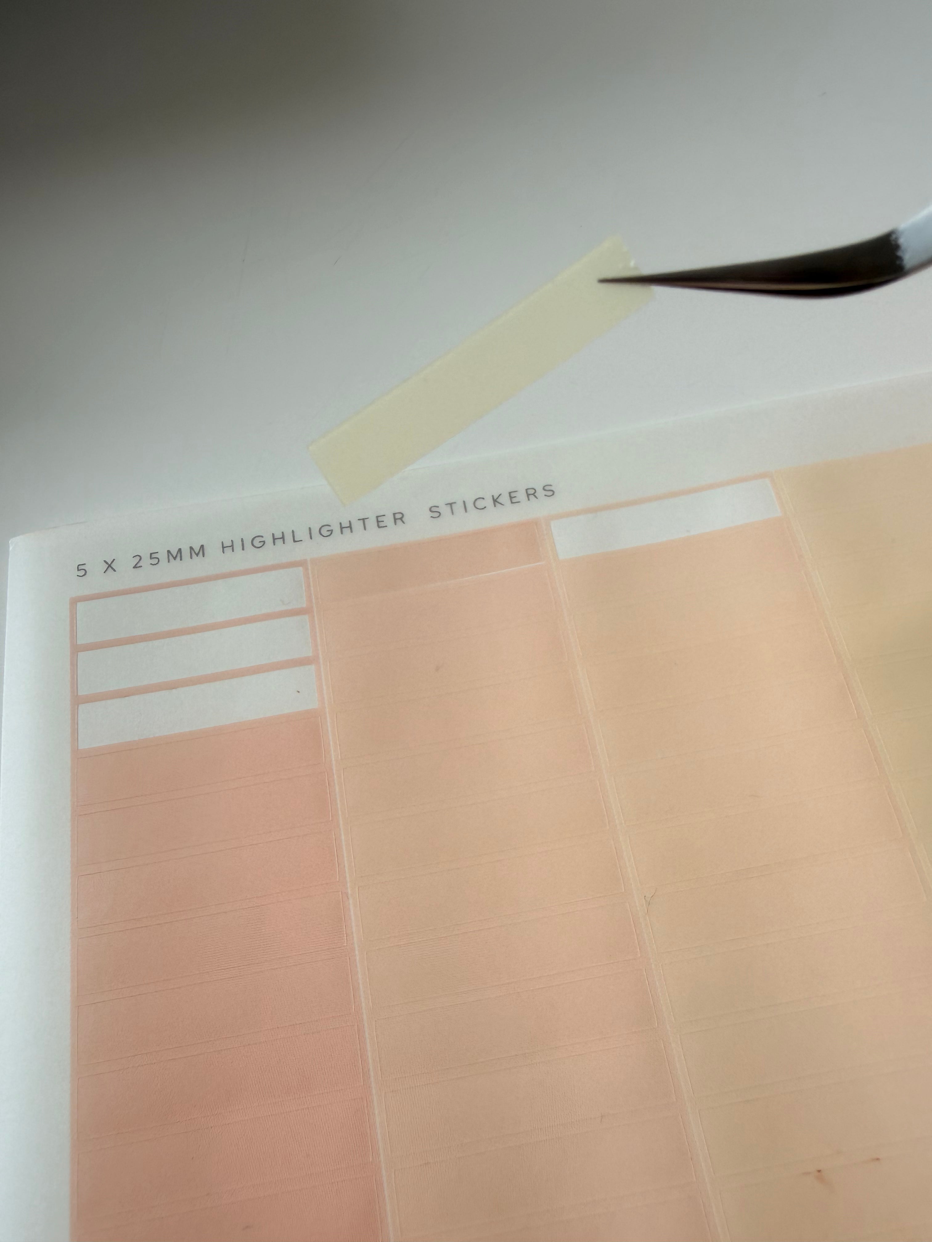 1 sheet | Transparent colour coding stickers | Citrus