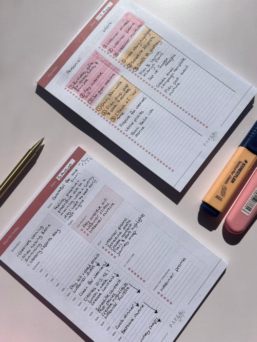 A5 daily planner notepad