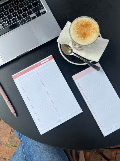 A5 checklist notepad