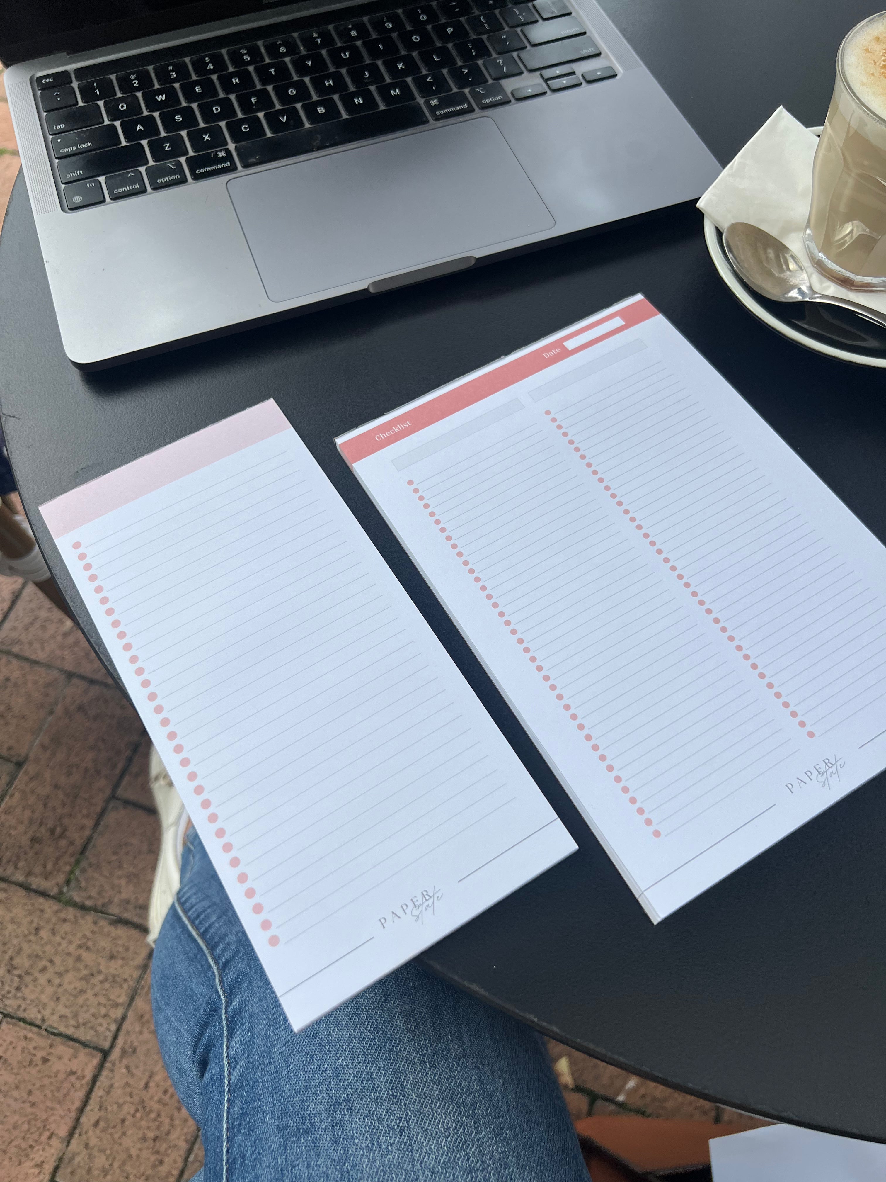 A5 checklist notepad