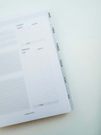 Numbered transparent divider tabs| 6 tabs