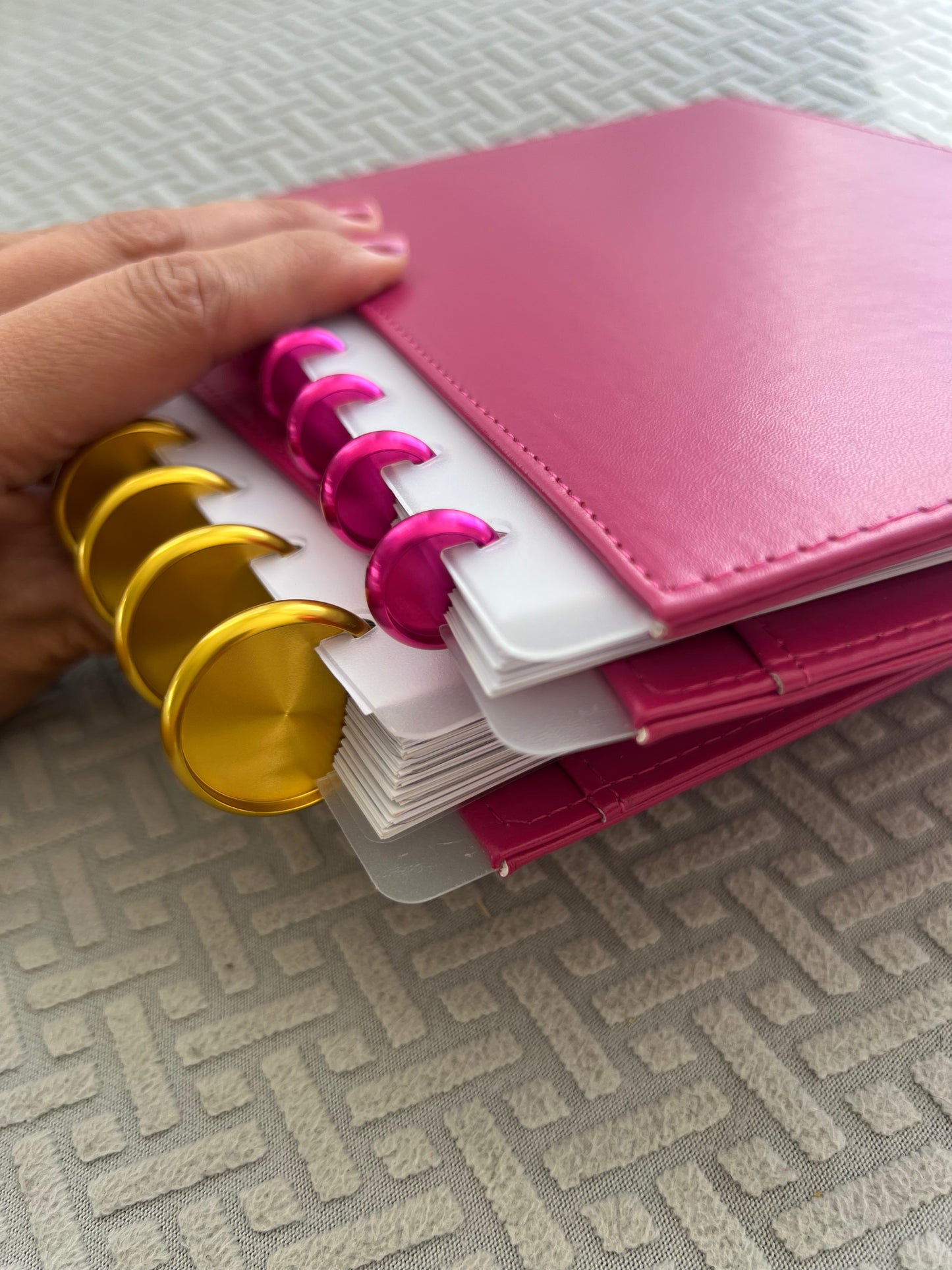 Cerise rose clip-on covers