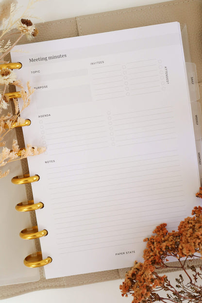 Insert | Meeting minutes