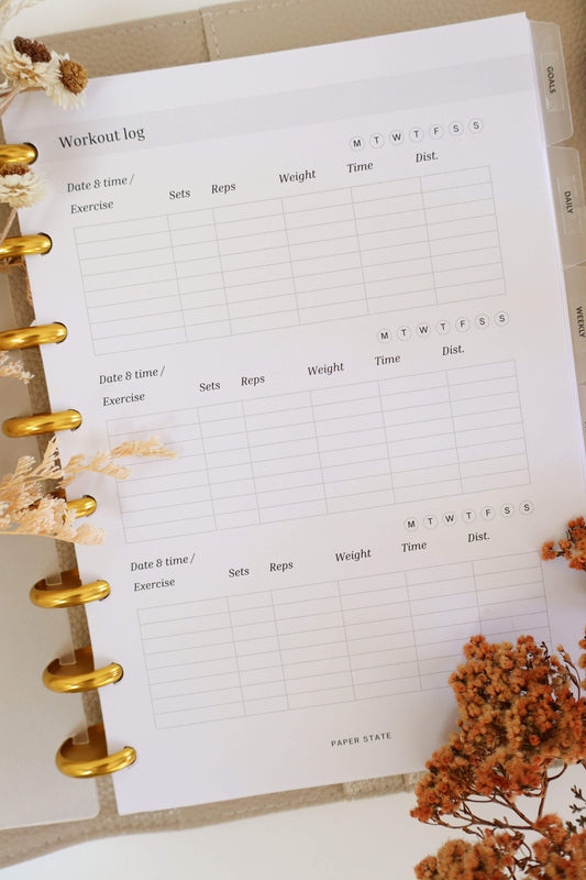 Insert | Workout log