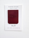 3x4cm transparent Merlot page flags