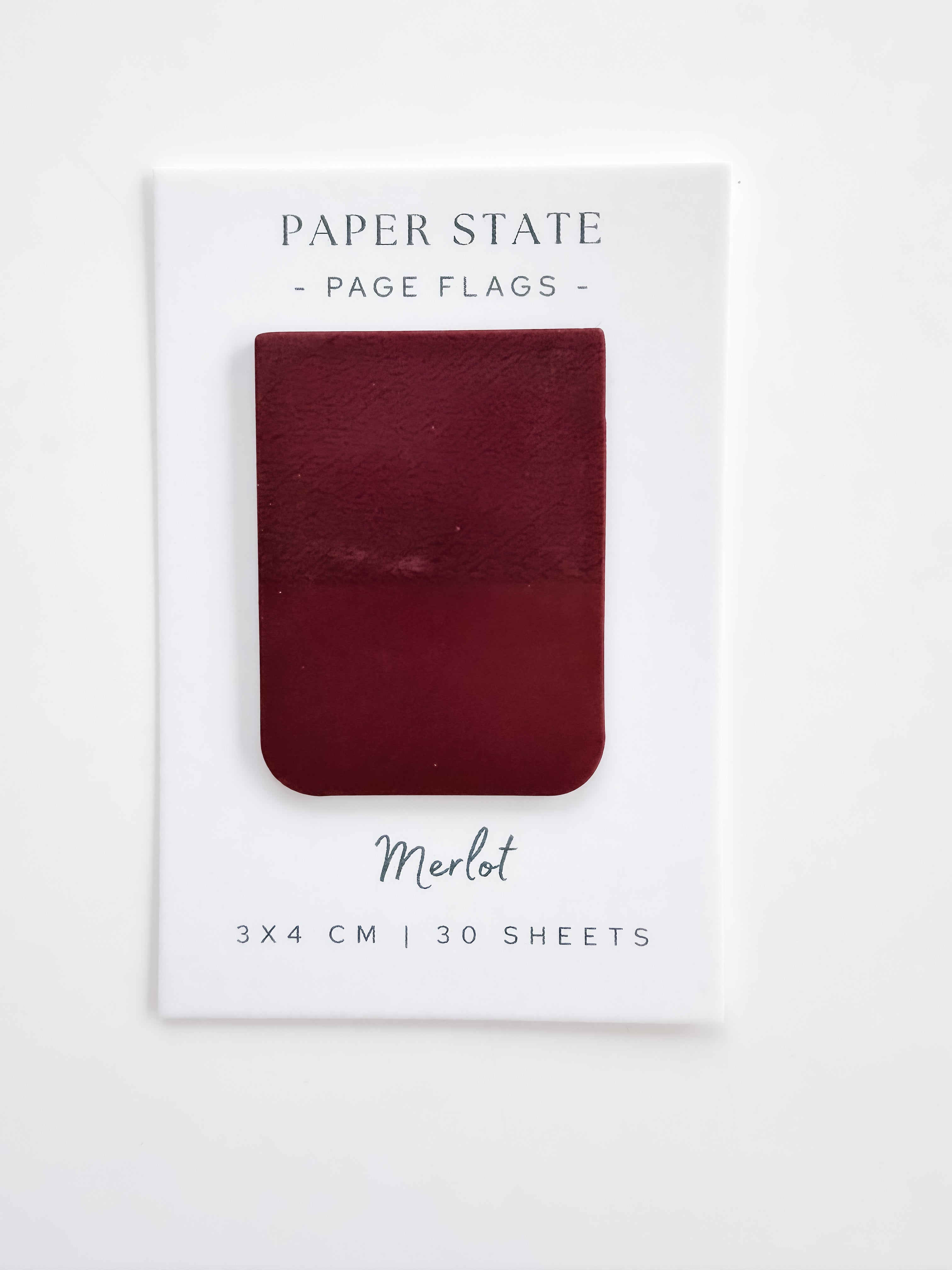3x4cm transparent Merlot page flags
