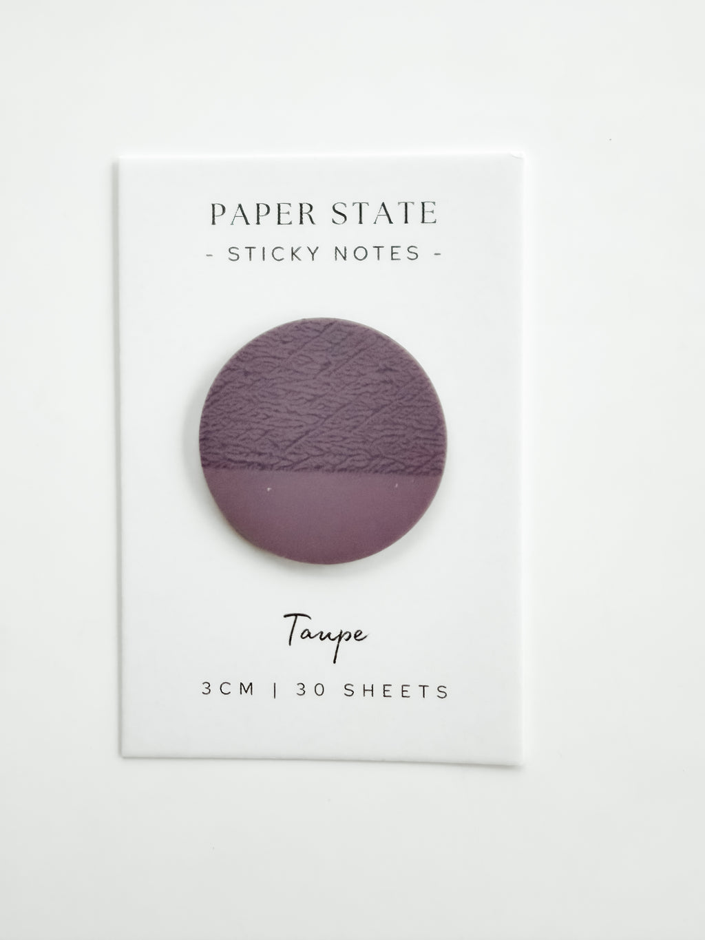 3cm transparent Taupe sticky notes