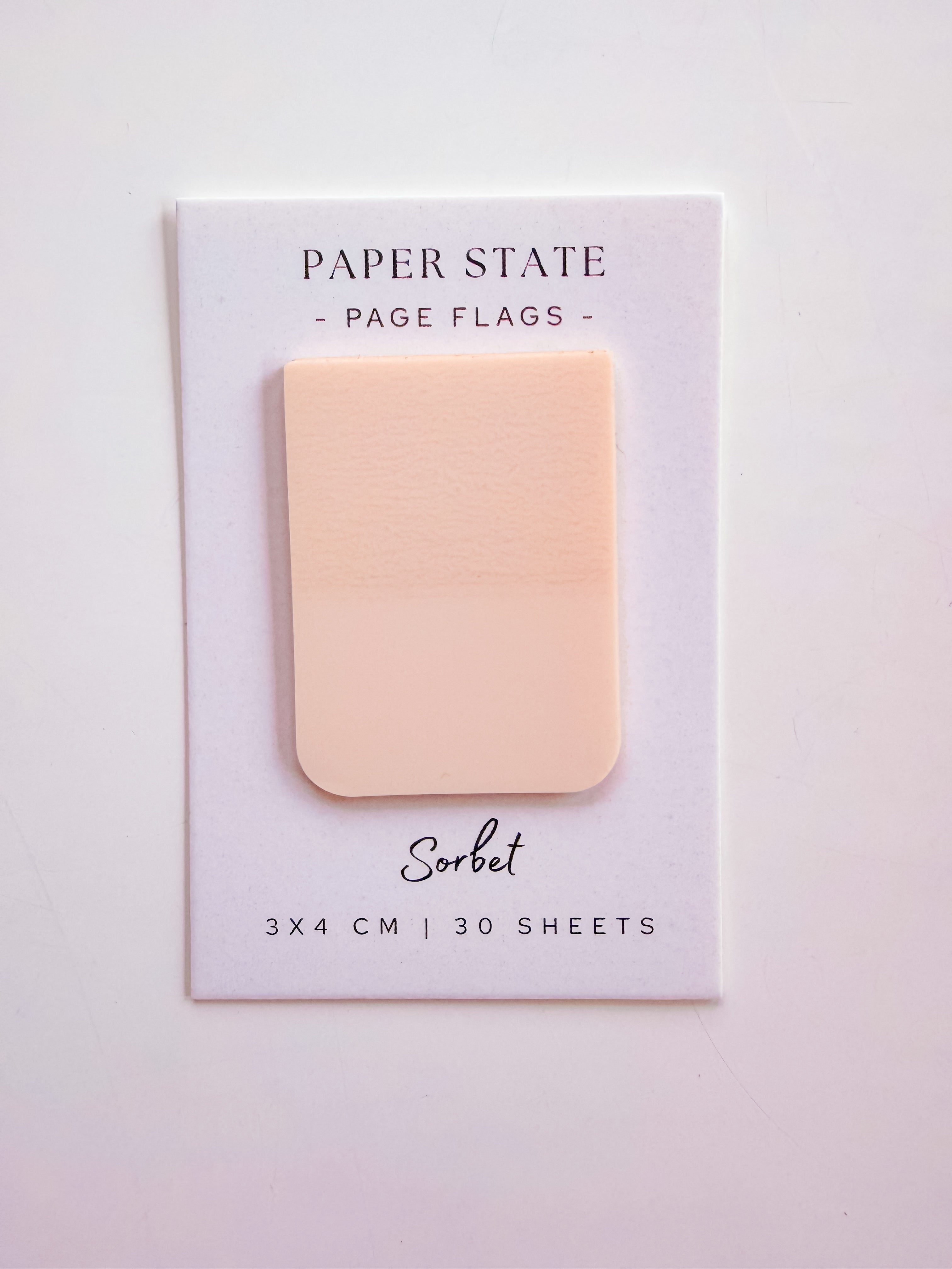 3x4cm transparent Sorbet page flags