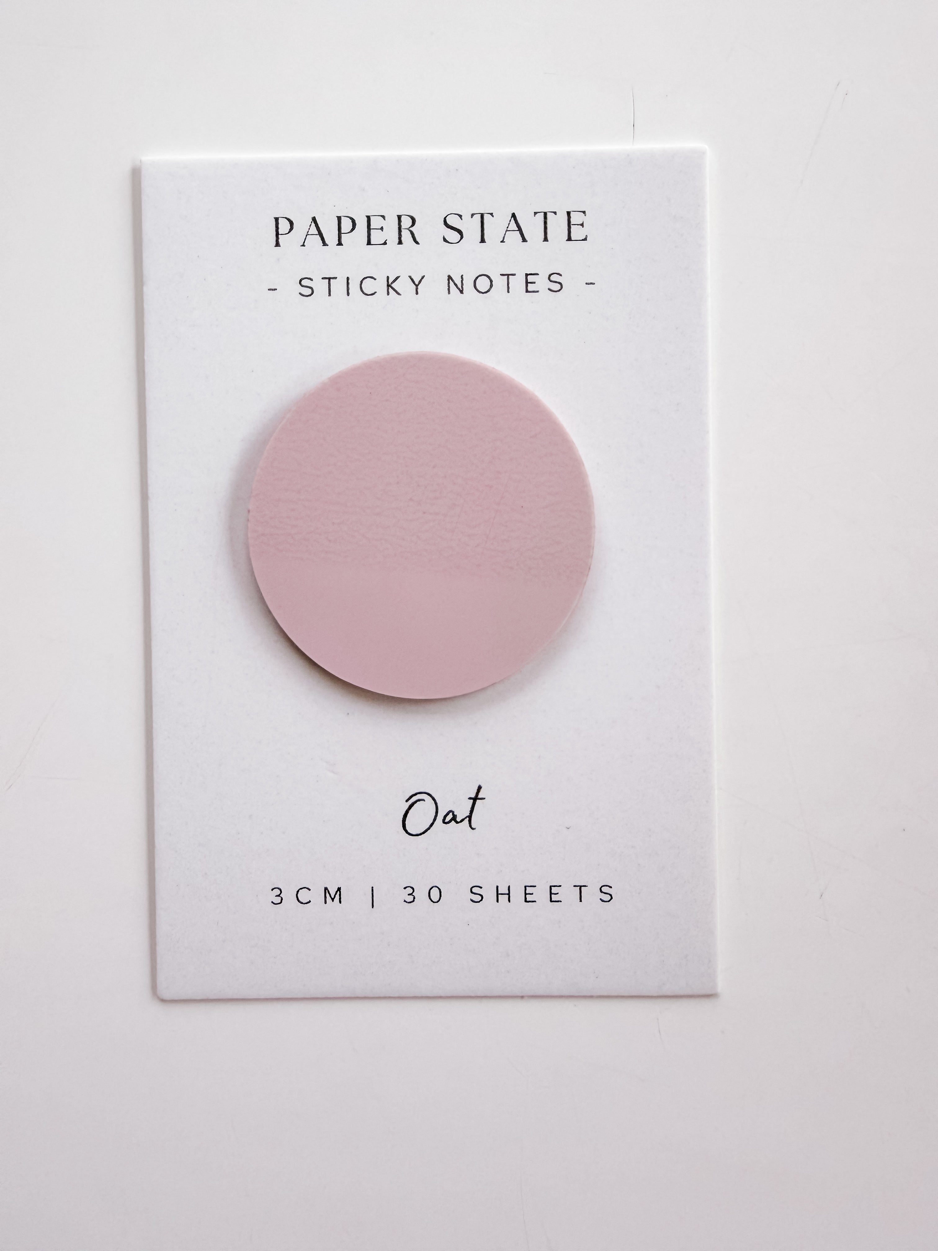 3cm transparent Oat sticky notes