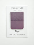 3x4cm transparent Taupe page flags