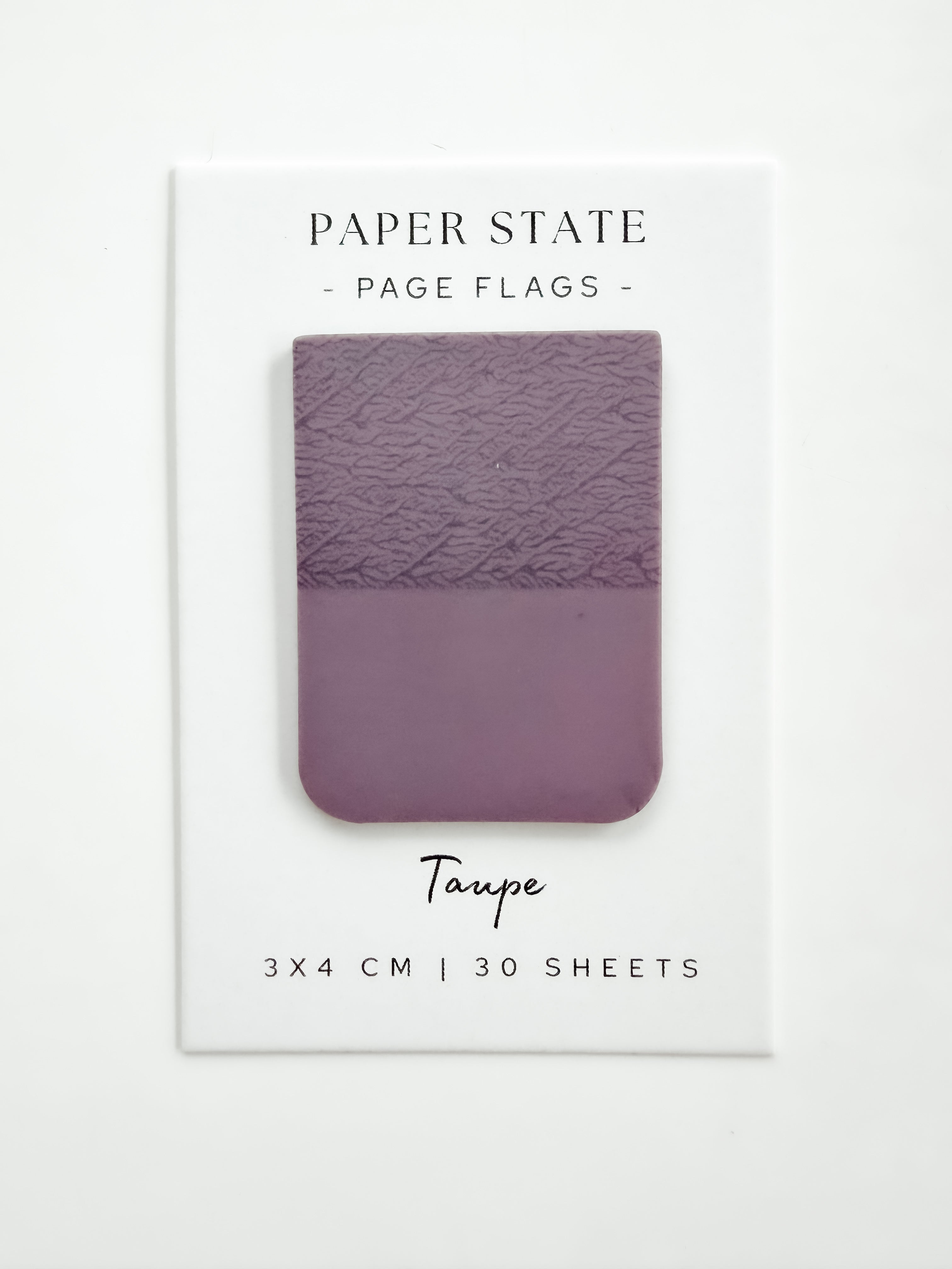 3x4cm transparent Taupe page flags