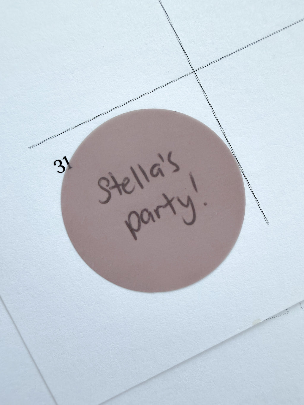 3cm transparent Taupe sticky notes
