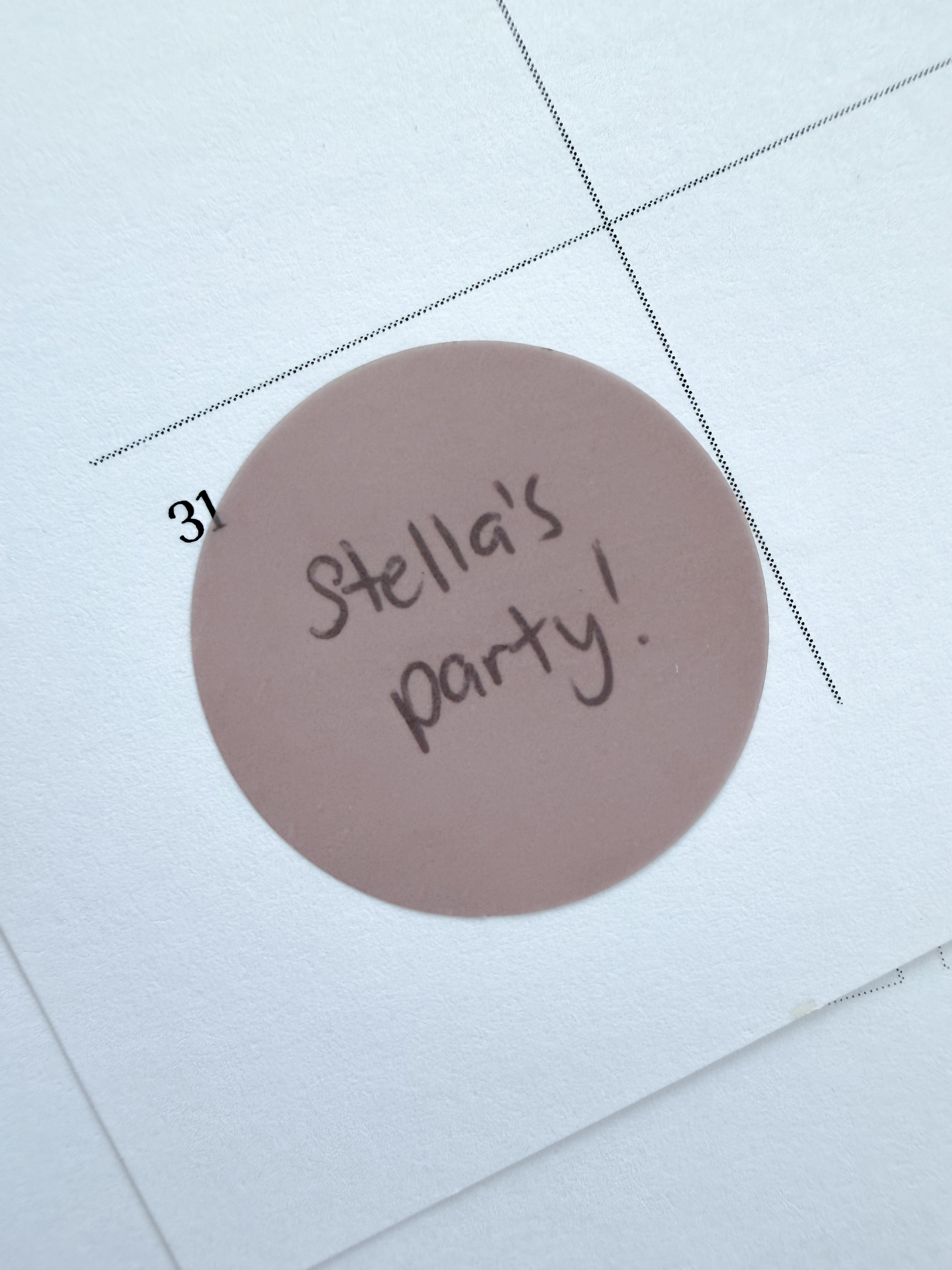 3cm transparent Taupe sticky notes