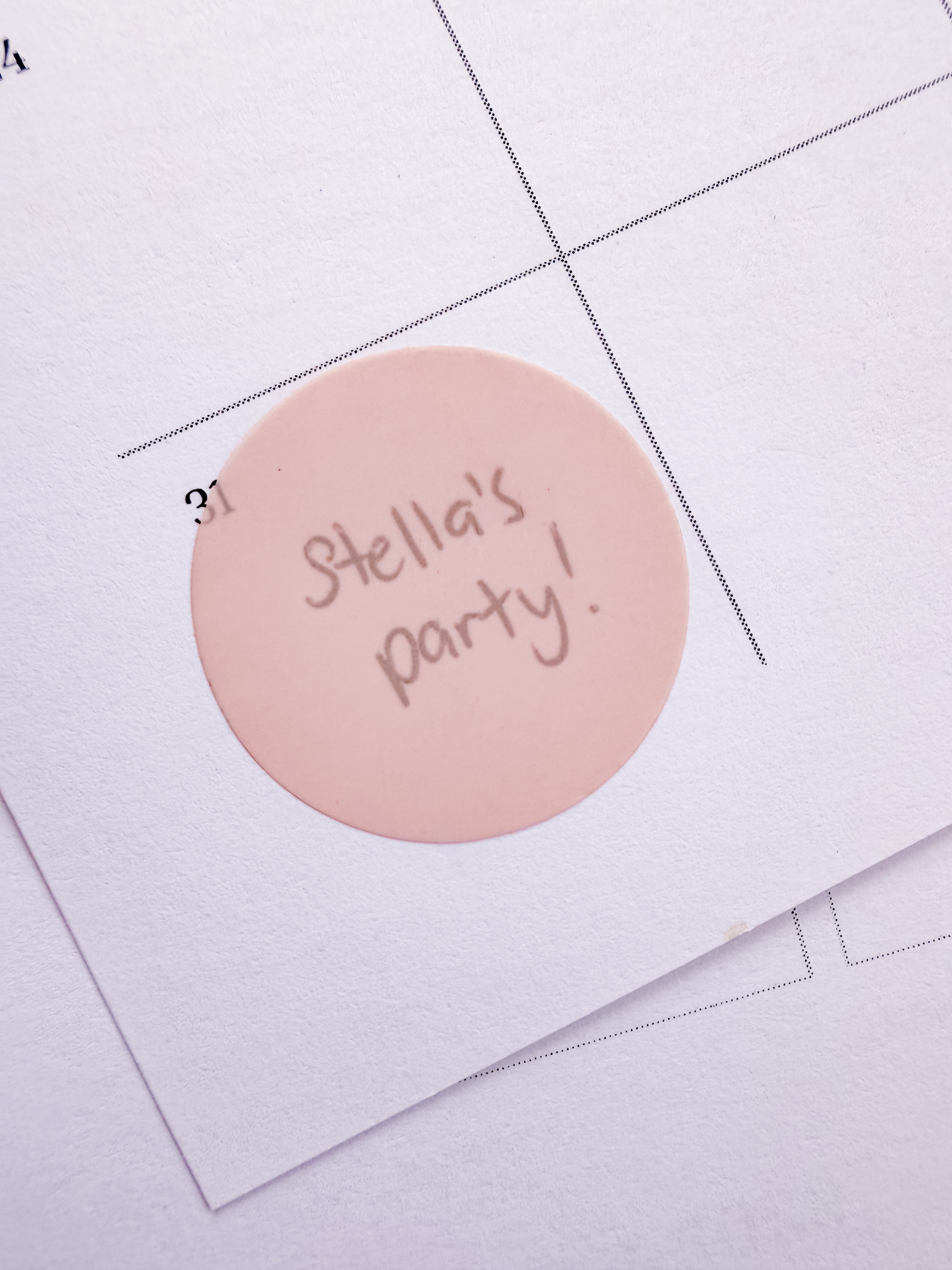 3cm transparent Oat sticky notes