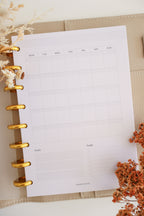 Weekly journal inserts