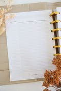 Habit tracker inserts