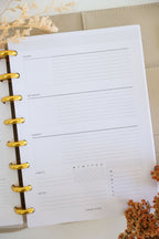 Weekly journal inserts