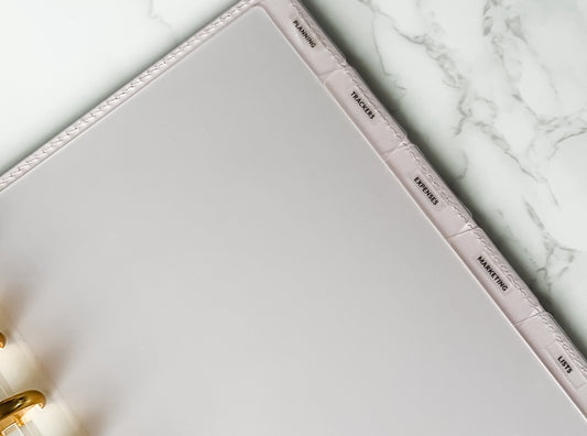 A5 | Discbound | transparent divider tabs | 6 tabs