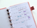 Weekly planning by theme inserts