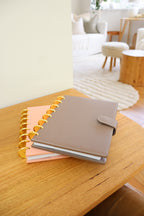 Peach Clip-On Cover and disc set