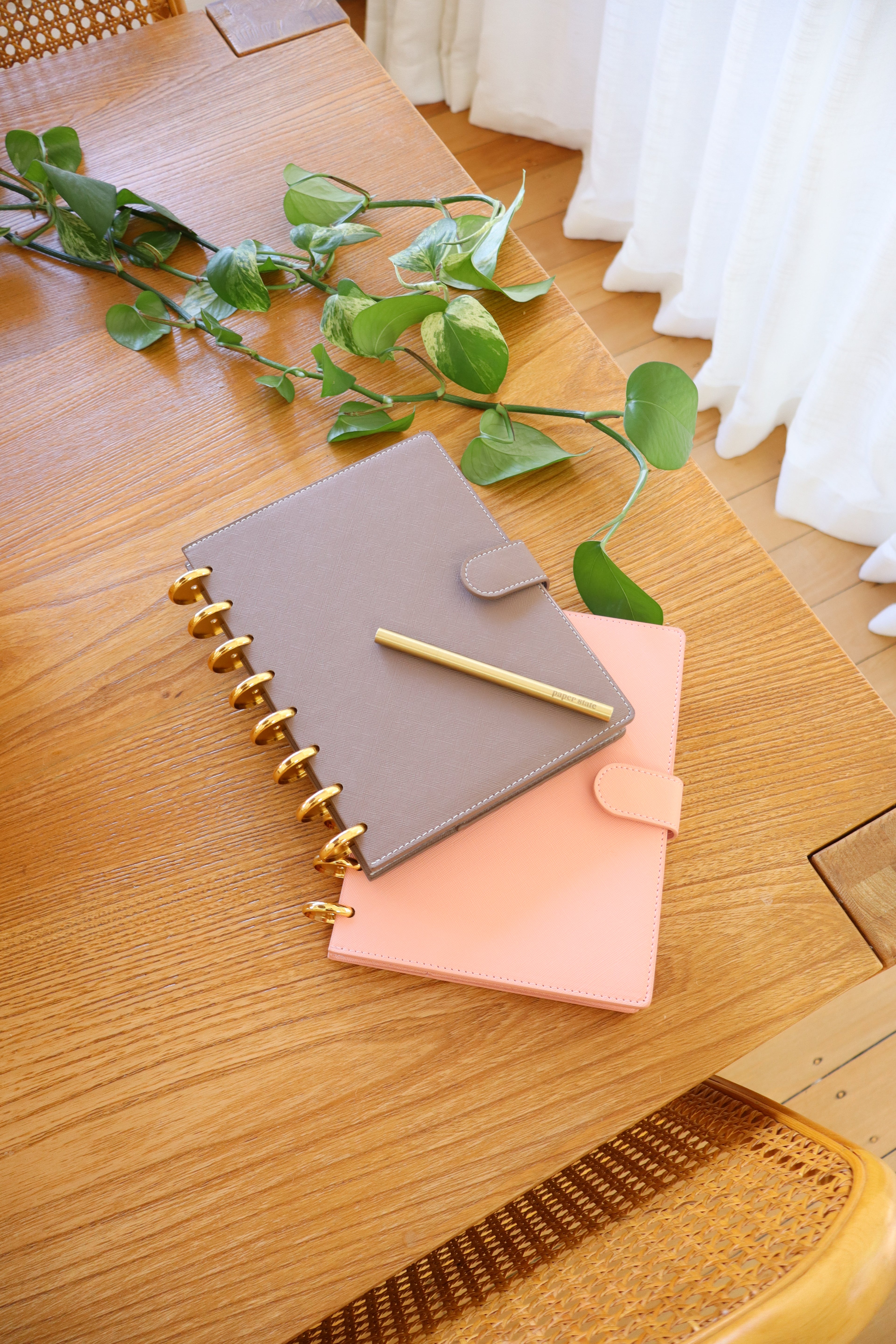 Peach Clip-On Cover and disc set