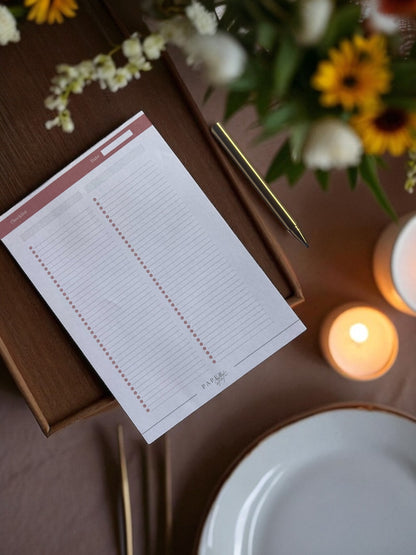 A5 checklist notepad