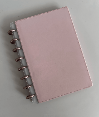 A5 | Discbound | Cover | Clip-On | Vegan leather | BLUSH PINK