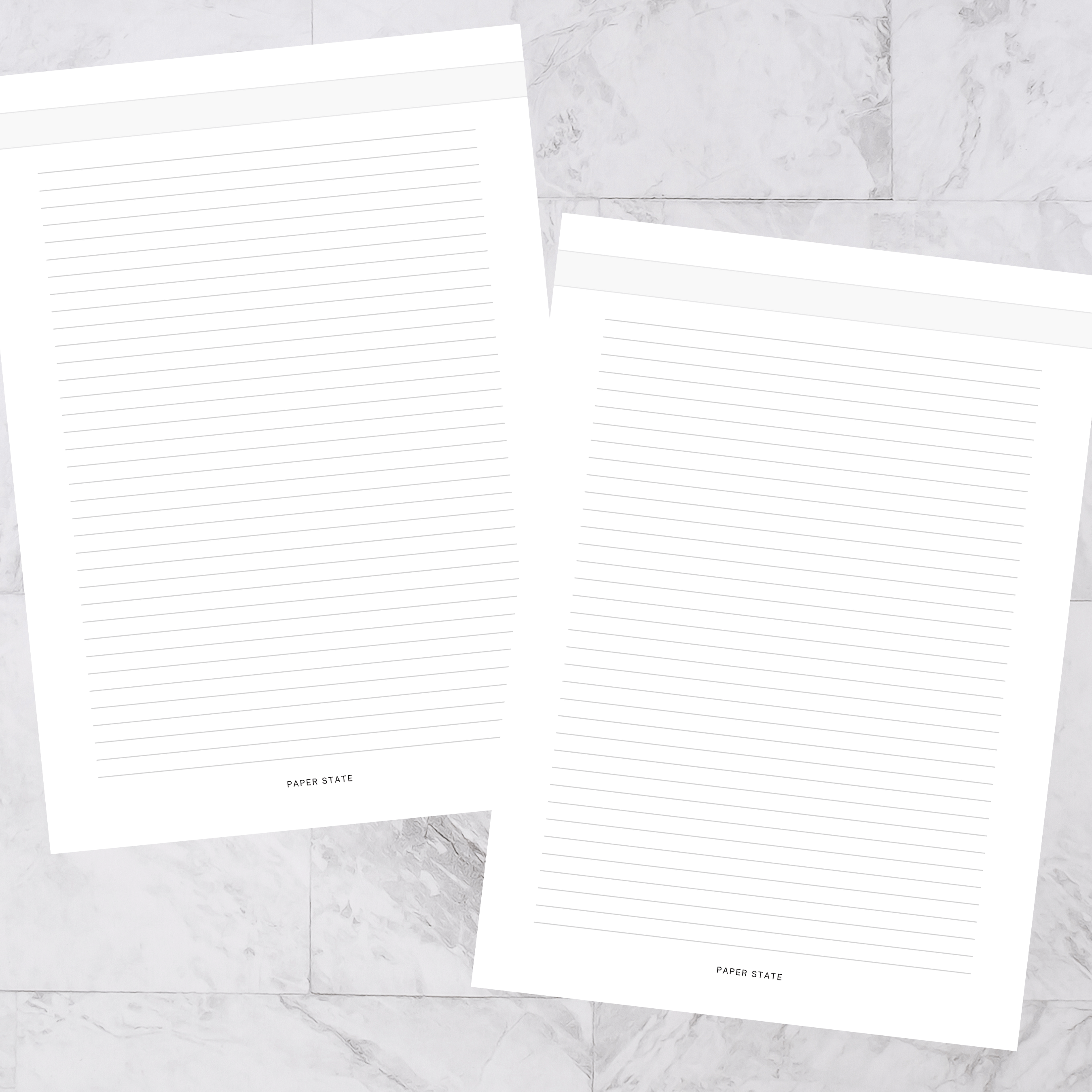 A5 Notes Lined — A5 discbound insert — refillable planner pages, flat lay